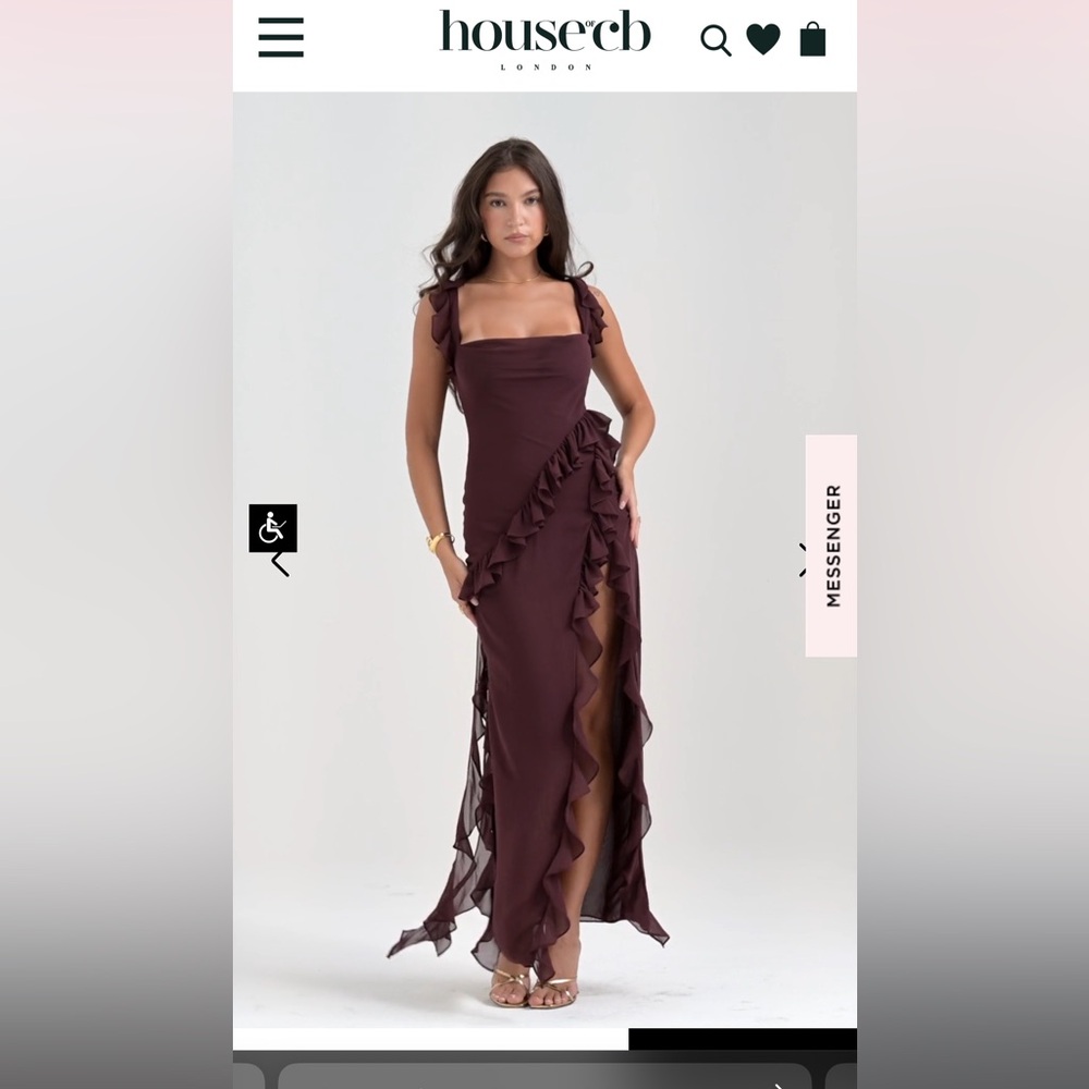 House of CB Ariela Burgundy dress. Size S. True to size. Worn once.